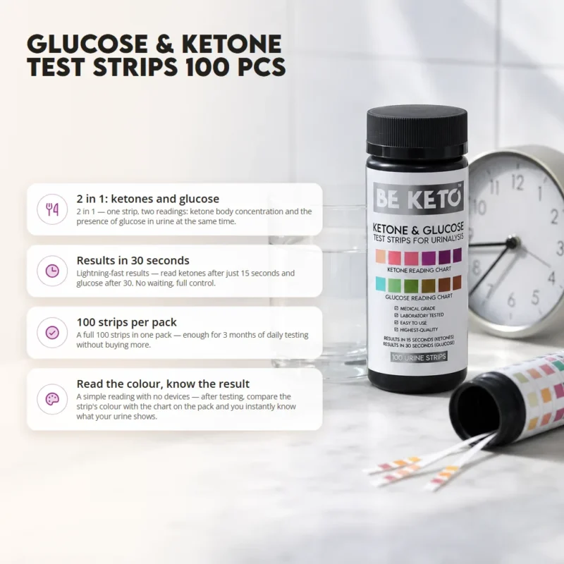 Ketone & Glucose Test Strips 100pcs
