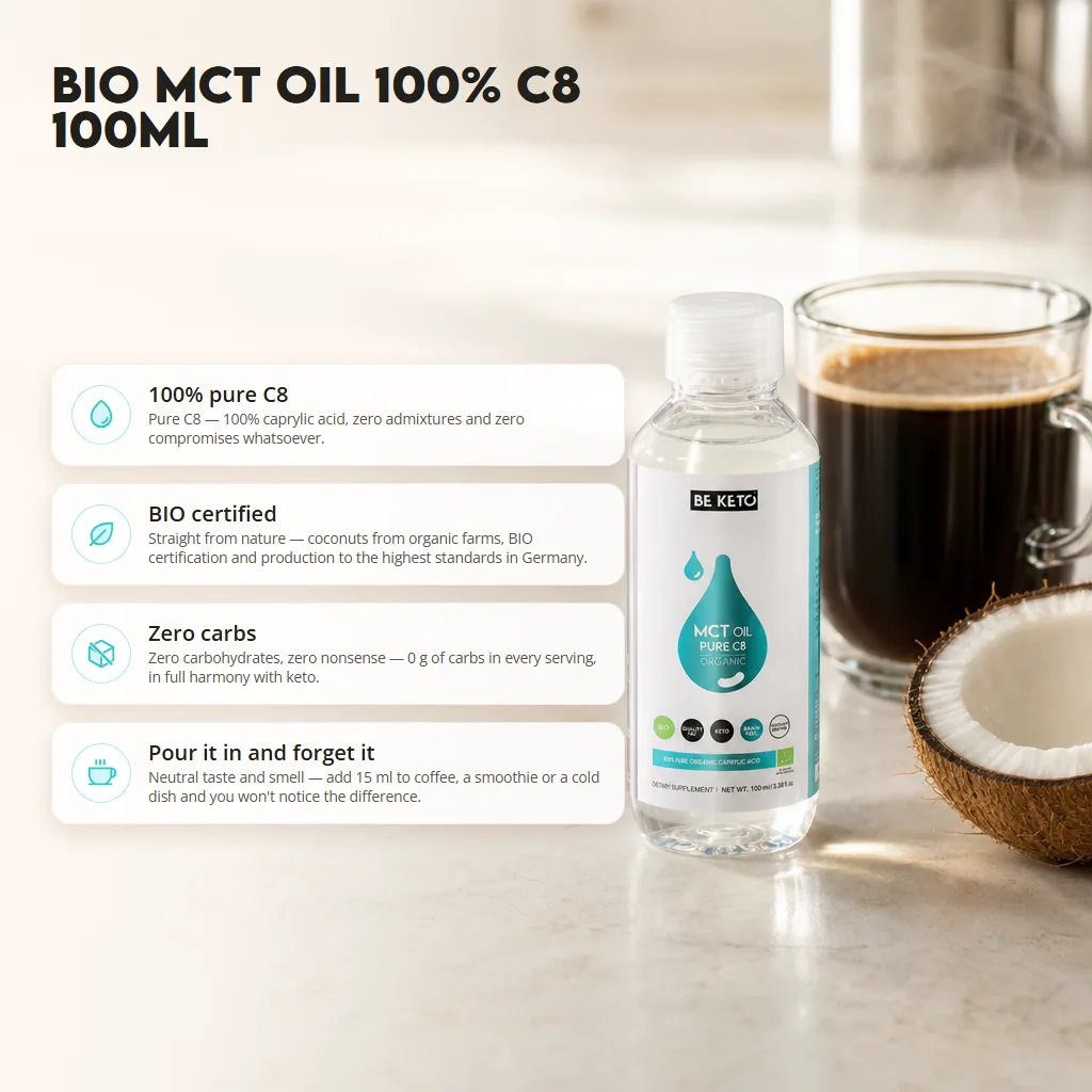 Organic MCT Oil 100% C8 100ml