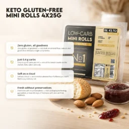 Keto Gluten Free Mini Rolls 4x25g