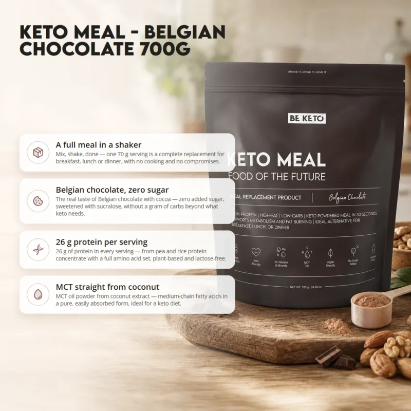 Keto Meal – Belgian Chocolate 700g – Benefit Keto Meal – Belgian Chocolate 700g