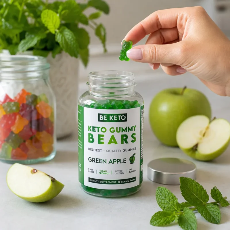 Keto Gummies with Biotin – Green Apple – Lifestyle 1 Keto Gummies with Biotin – Green Apple