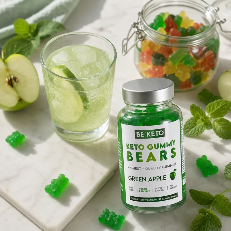 Keto Gummies with Biotin – Green Apple – Lifestyle 2 Keto Gummies with Biotin – Green Apple