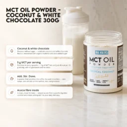 MCT Oil Powder – Coconut & White Chocolate 300g