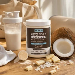 Keto Whey Isolate + MCT – Coconut & White Chocolate 300g