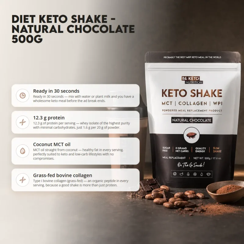 Diet Keto Shake – Natural Chocolate 500g