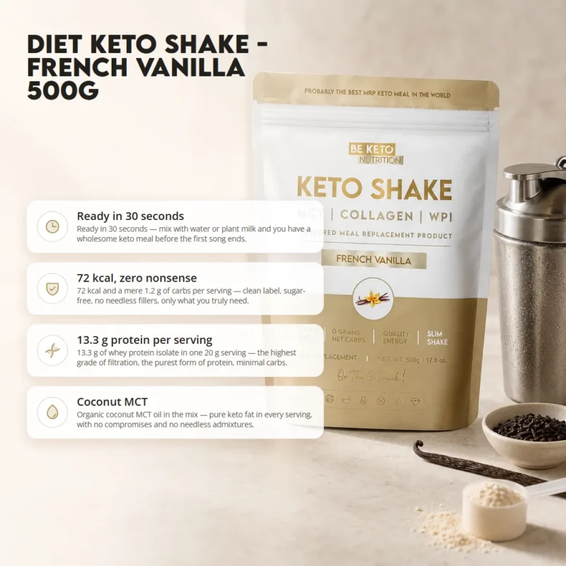 Diet Keto Shake – French Vanilla 500g – Benefit Diet Keto Shake – French Vanilla 500g