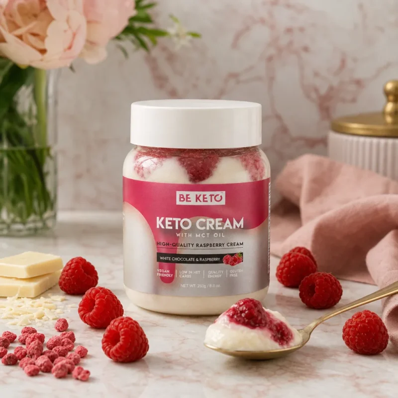 Keto Cream – White Chocolate & Raspberry 250g