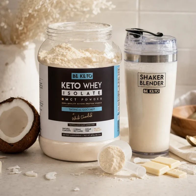 Keto Whey Isolate + MCT – Coconut & White Chocolate 800g