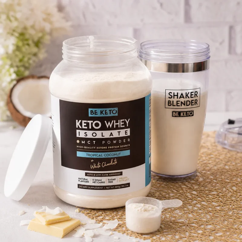 Keto Whey Isolate + MCT – Coconut & White Chocolate 800g