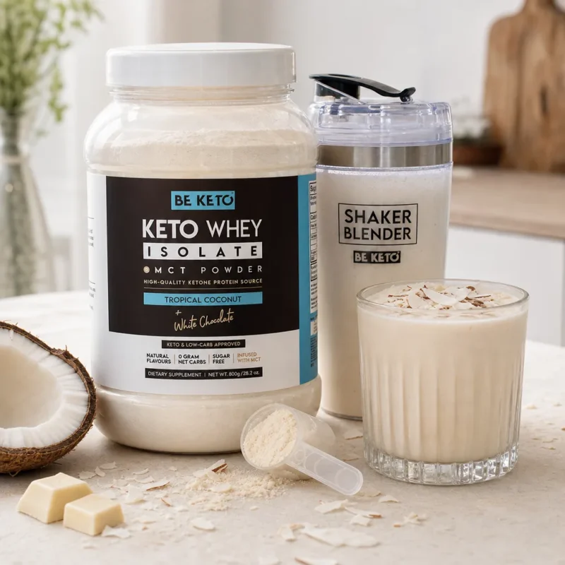 Keto Whey Isolate + MCT – Coconut & White Chocolate 800g