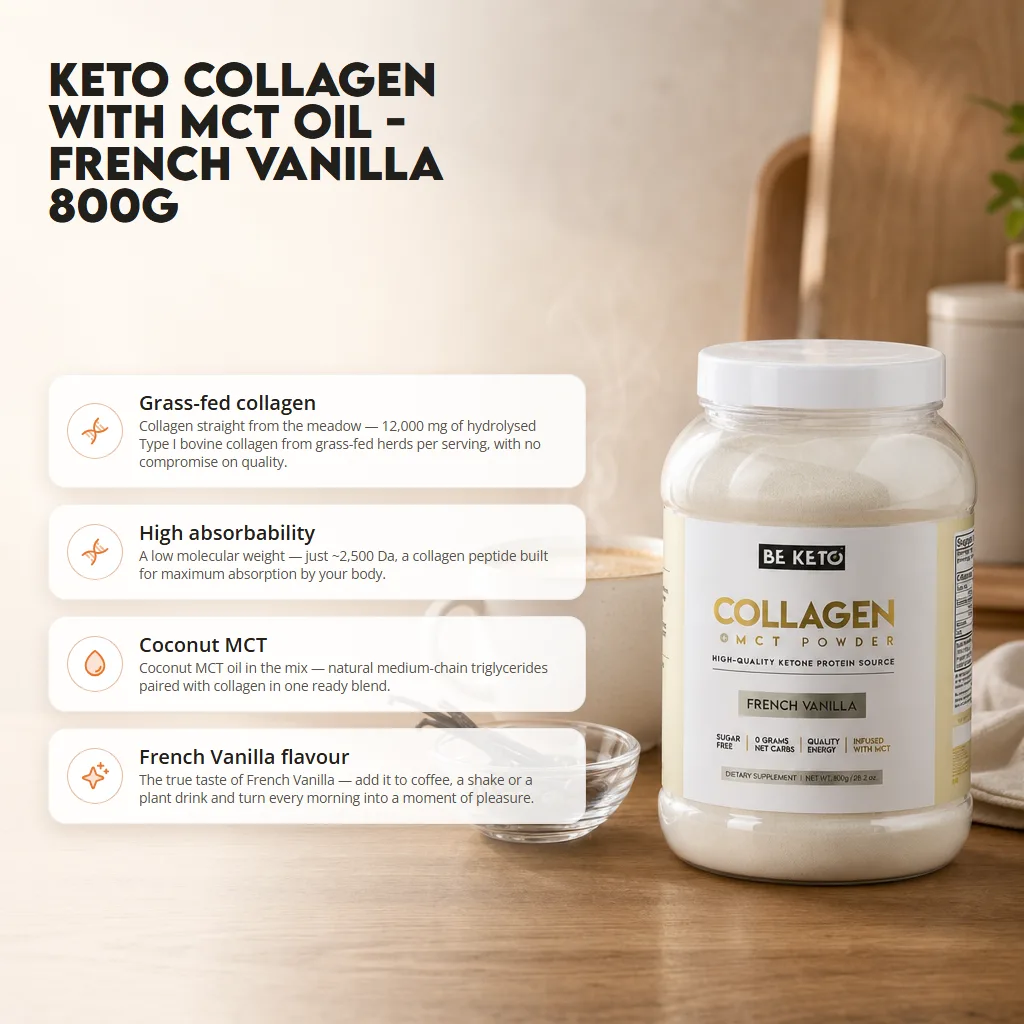 Keto Collagen + MCT Oil – French Vanilla 800g