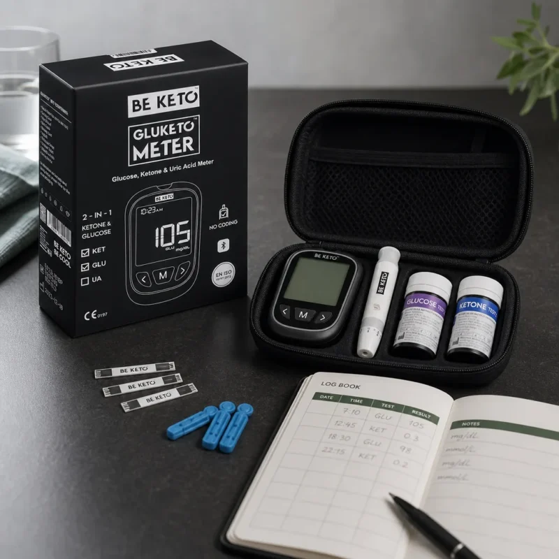 GluKeto Meter – Blood Glucose & Ketone Meter (Starter Pack)