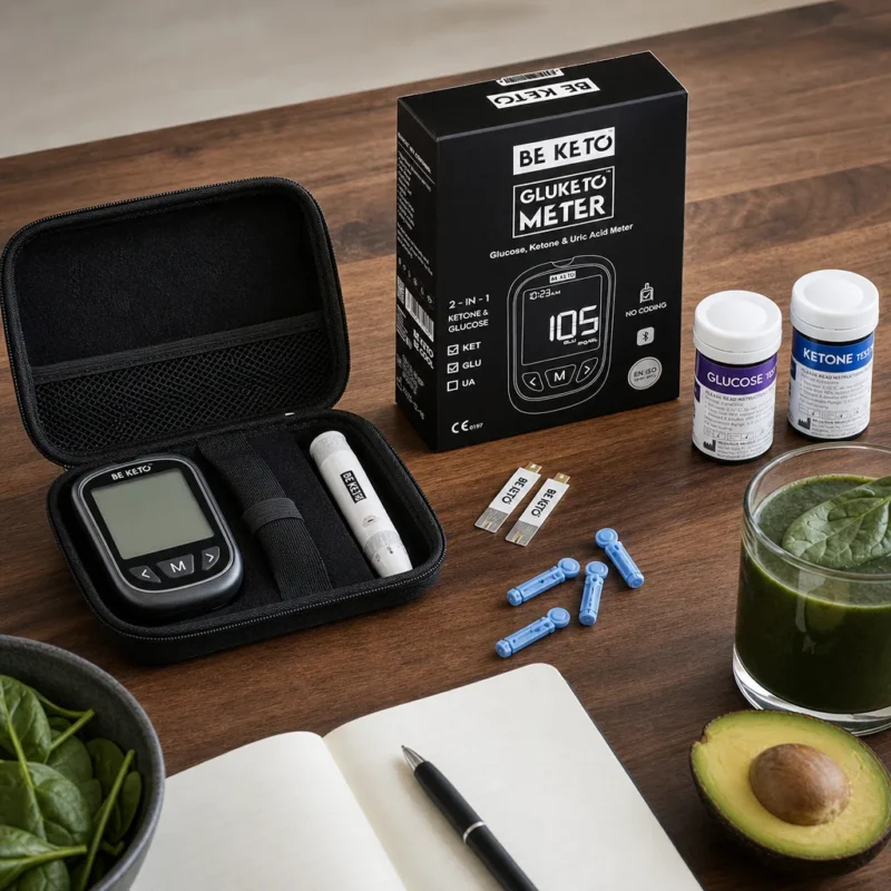 GluKeto Meter – Blood Glucose & Ketone Meter (Starter Pack)