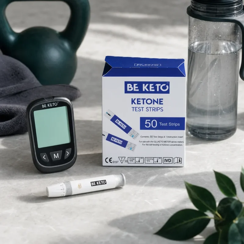GluKeto Meter – Ketones Strip Tests 50 pcs. – Lifestyle 1 GluKeto Meter – Ketones Strip Tests 50 pcs.