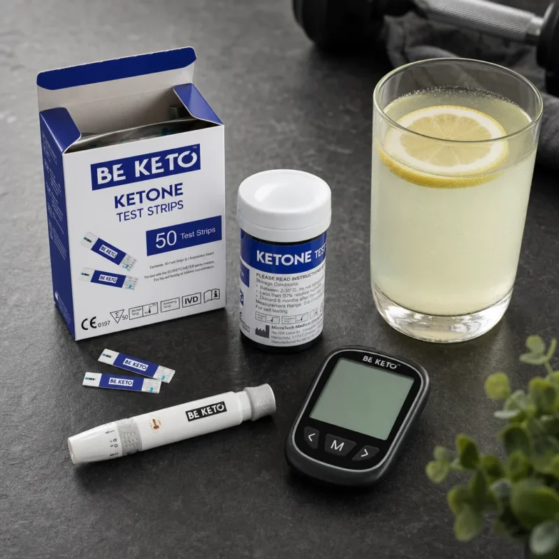 GluKeto Meter – Ketones Strip Tests 50 pcs. – Lifestyle 2 GluKeto Meter – Ketones Strip Tests 50 pcs.