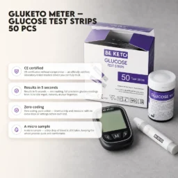 GluKeto Meter – Glucose Strip Tests 50 pcs. – Benefit GluKeto Meter – Glucose Strip Tests 50 pcs.