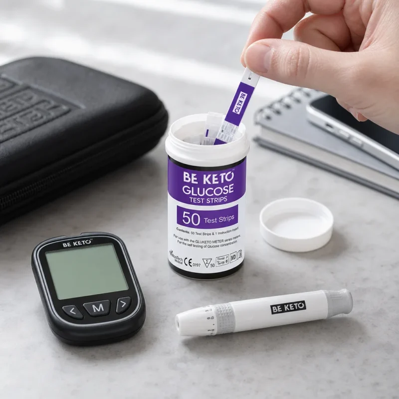GluKeto Meter – Glucose Strip Tests 50 pcs. – Lifestyle 1 GluKeto Meter – Glucose Strip Tests 50 pcs.