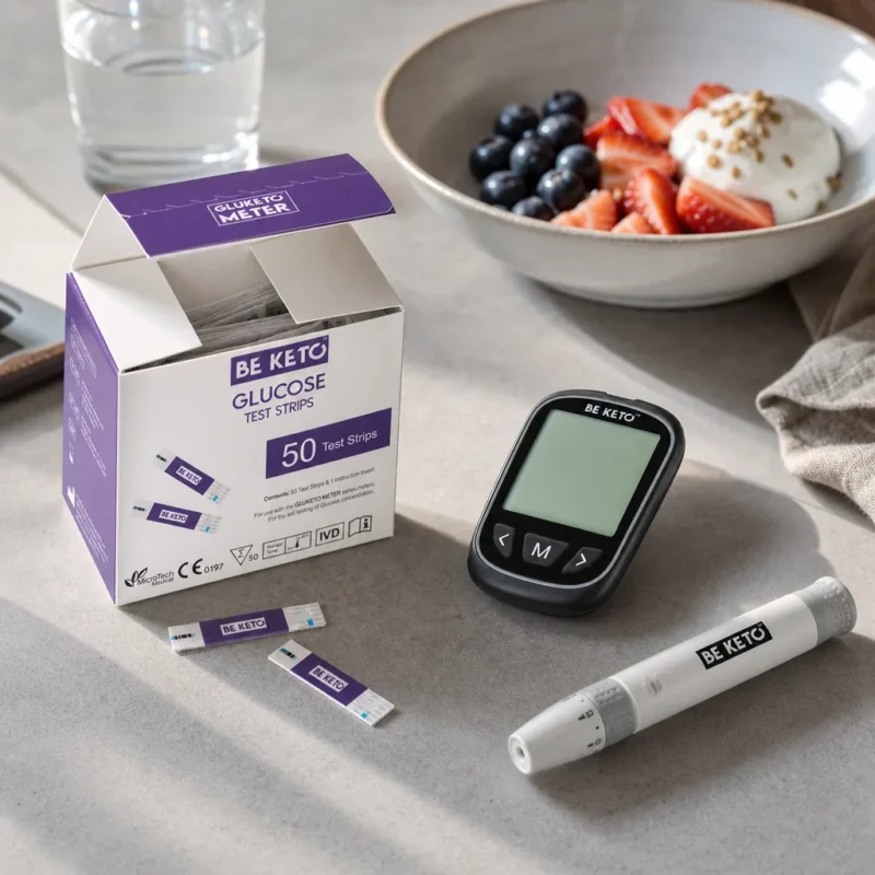 GluKeto Meter – Glucose Strip Tests 50 pcs. – Lifestyle 2 GluKeto Meter – Glucose Strip Tests 50 pcs.