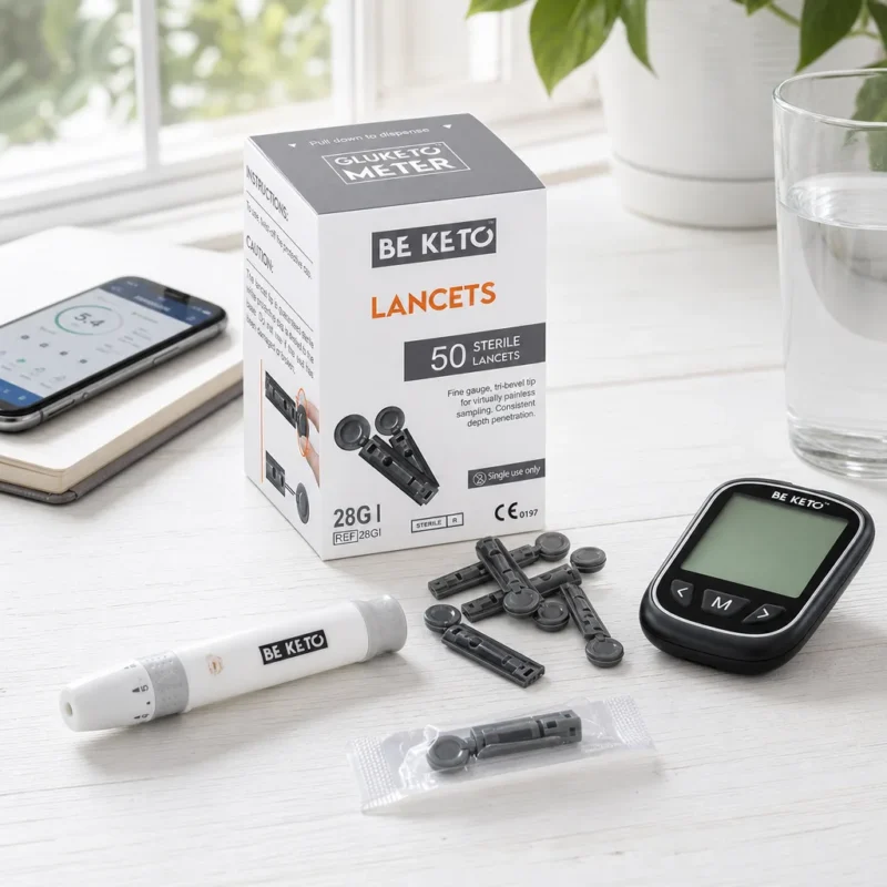 GluKeto Meter – Sterile Lancets 50pcs. – Lifestyle 1 GluKeto Meter – Sterile Lancets 50pcs.