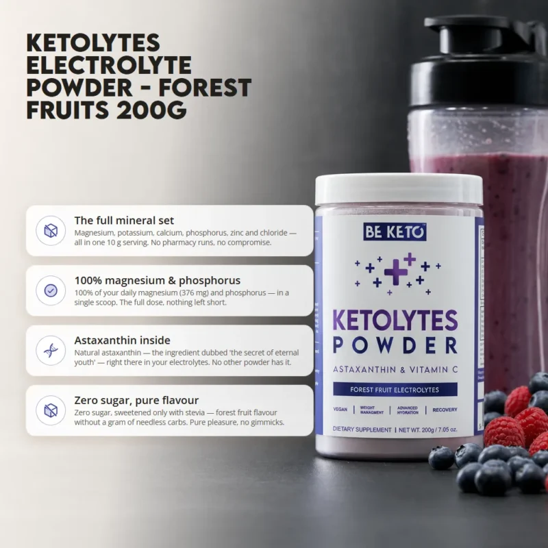 Keto Electrolytes Powder – Forest Fruit 200g