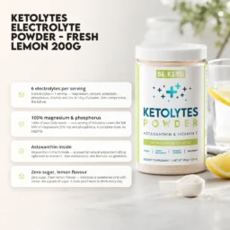 Keto Electrolytes Powder – Fresh Lemon 200g