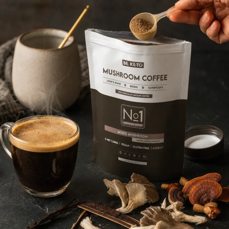 Instant Coffee – Mushroom (Lion’s Mane & Cordyceps & Reishi) – French Vanilla 250g
