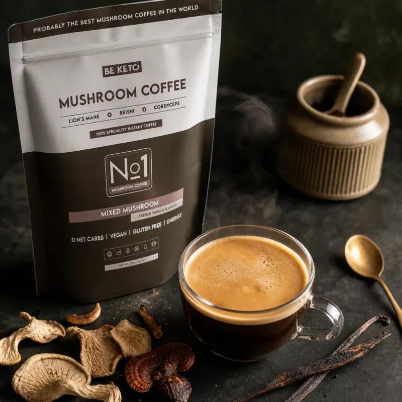 Instant Coffee – Mushroom (Lion’s Mane & Cordyceps & Reishi) – French Vanilla 250g