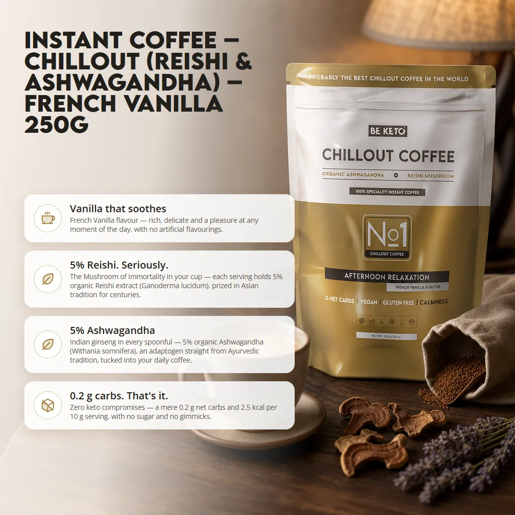 Instant Coffee – Chillout (Reishi & Ashwagandha) – French Vanilla 250g
