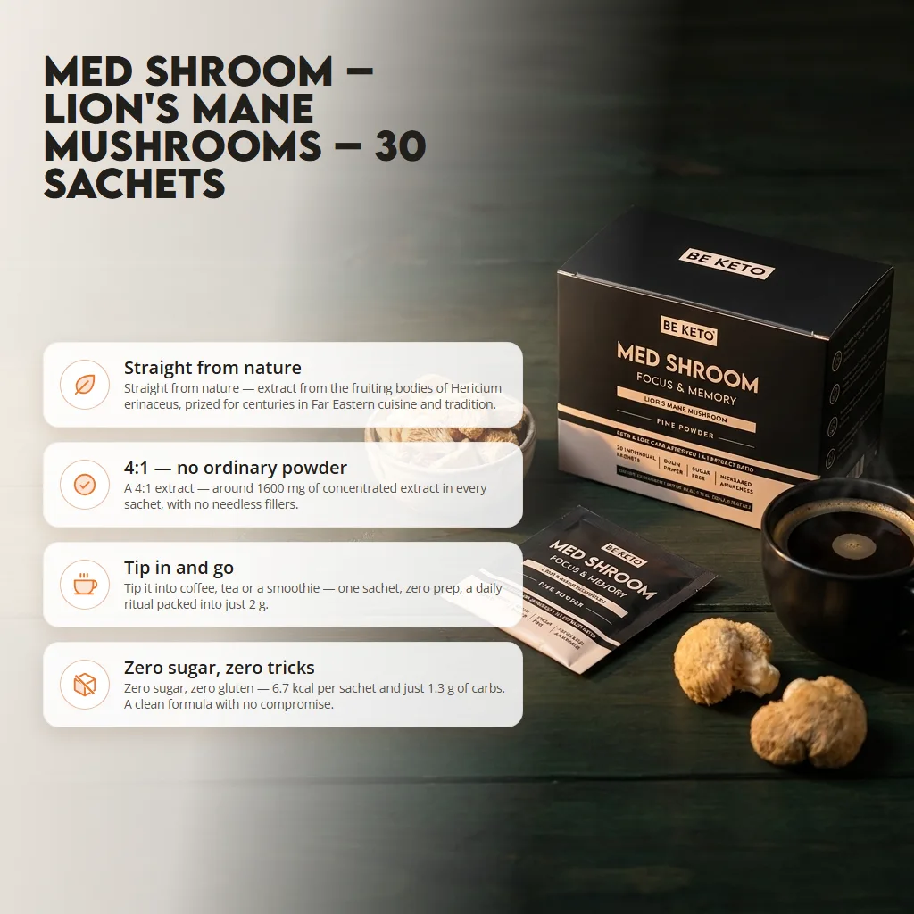 Med Shroom – Lion’s Mane Mushrooms – 30 sachets