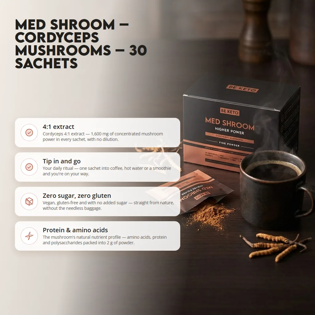 Med Shroom – Cordyceps Mushrooms – 30 sachets