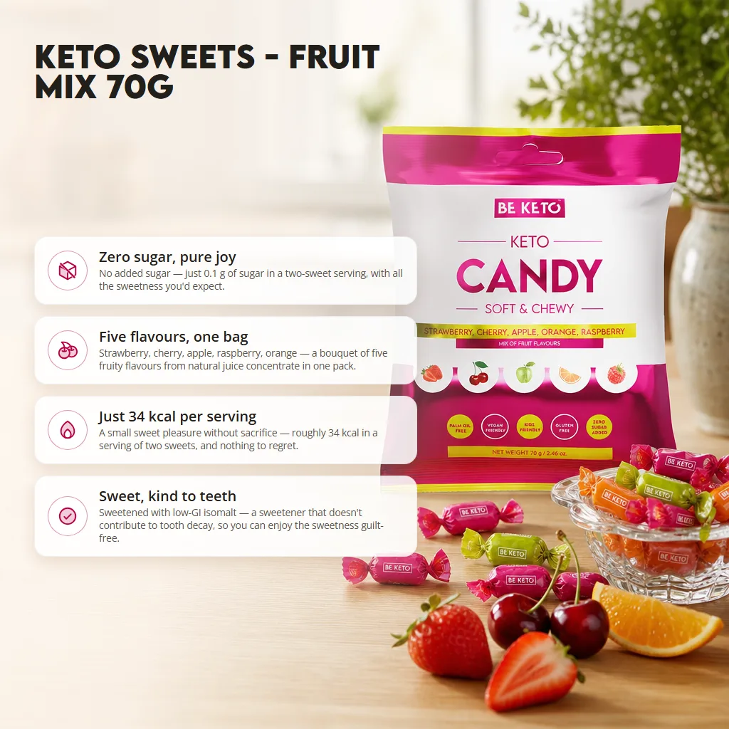 Keto Candy – Mix of Fruits 70g