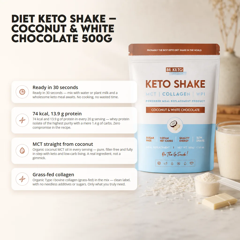 Diet Keto Shake – Coconut & White Chocolate 500g