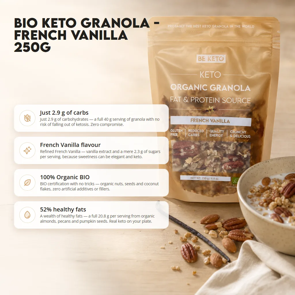 Keto Organic Granola – French Vanilla 250g