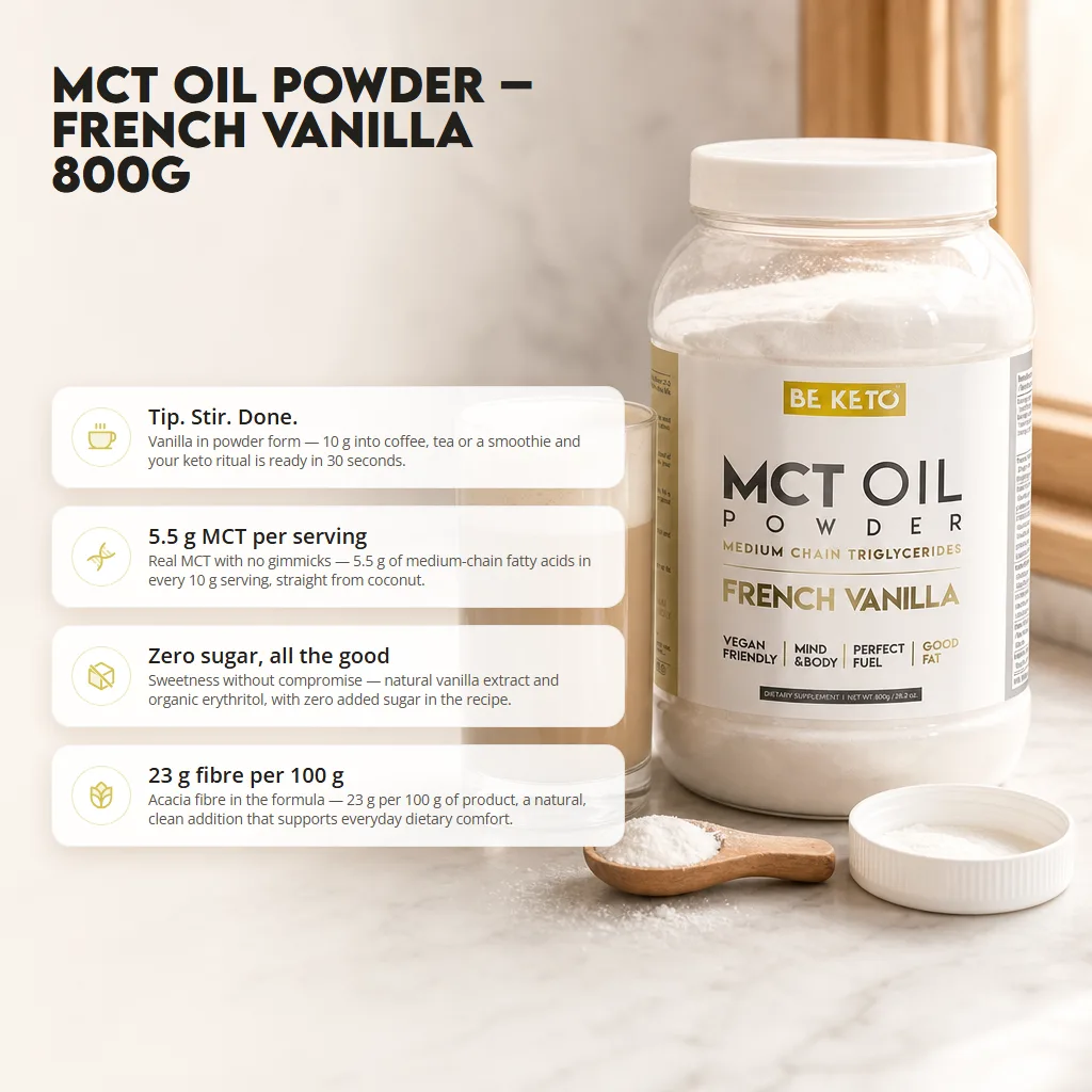 MCT Oil Powder – French Vanilla 800g
