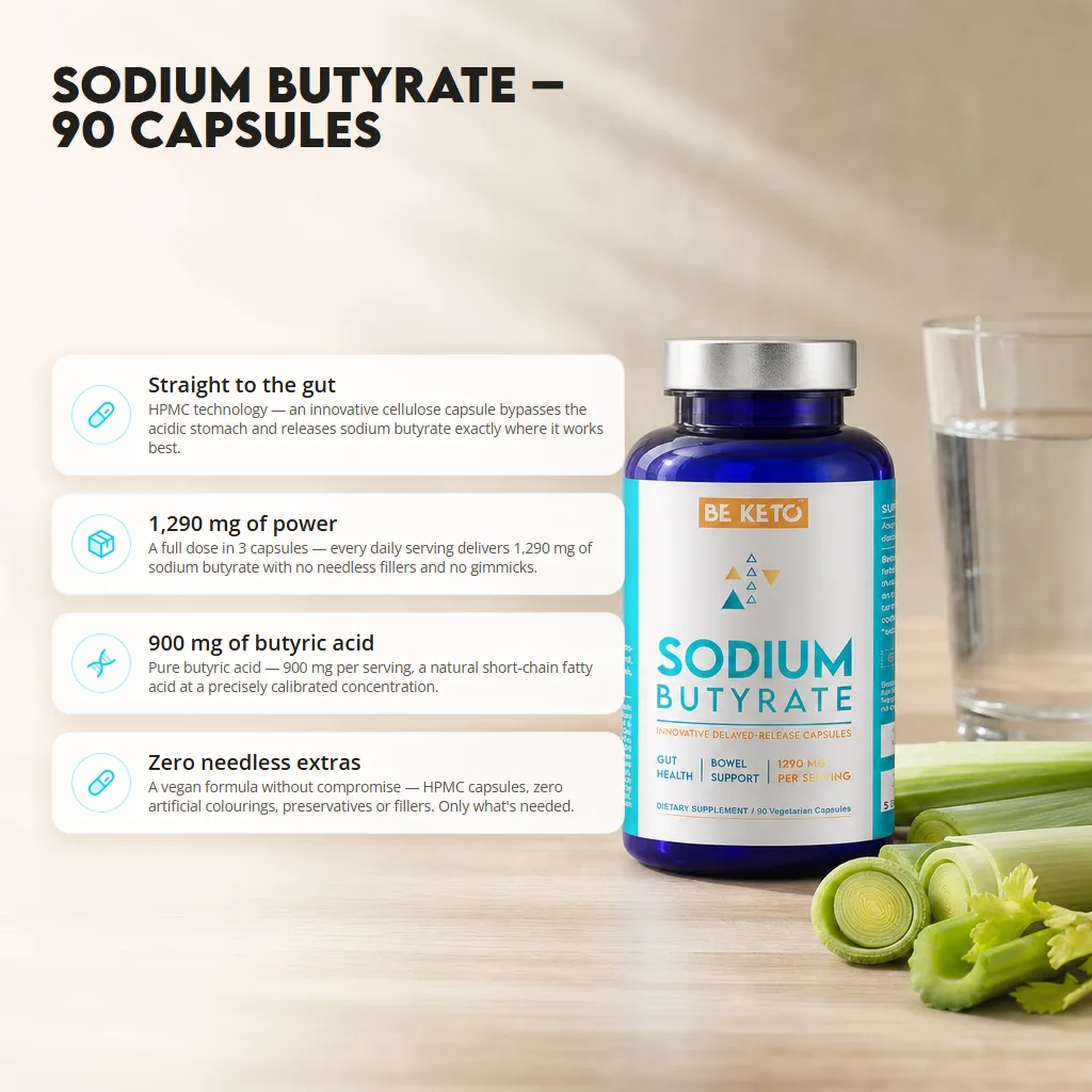 Sodium Butyrate – 90 Capsules