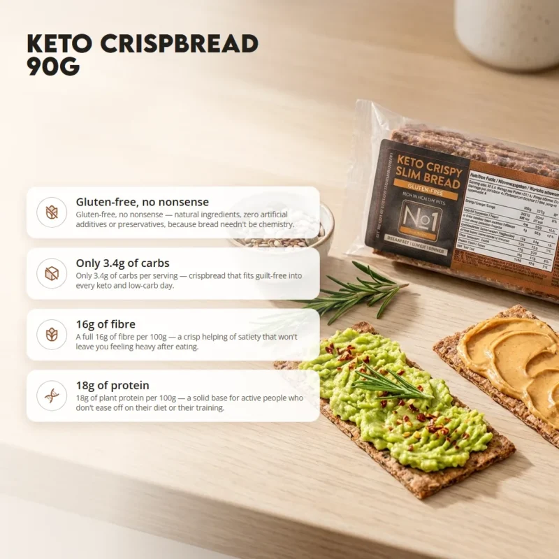 Keto Crispy Slim Bread 90g