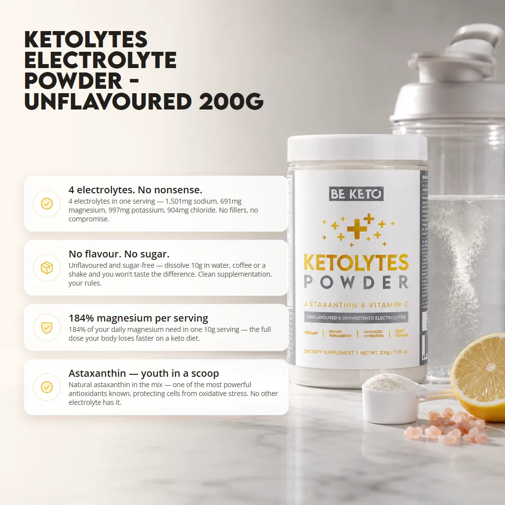 Keto Electrolytes Powder – Unflavoured 200g