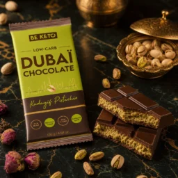 Keto Dubai Chocolate 130g – Lifestyle 1 Keto Dubai Chocolate 130g