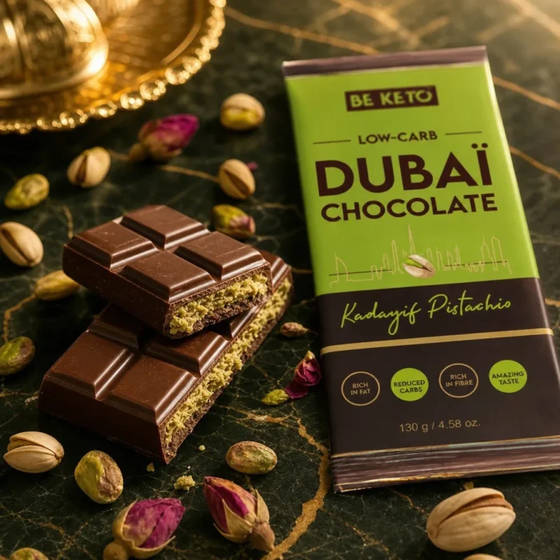 Keto Dubai Chocolate 130g – Lifestyle 2 Keto Dubai Chocolate 130g