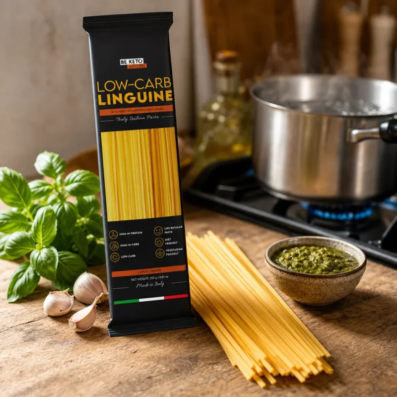Keto Linguine Pasta 250g – Lifestyle 1 Keto Linguine Pasta 250g