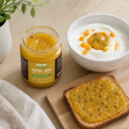Keto Jam – Mango & Passion Fruit 200g – Lifestyle 3 Keto Jam – Mango & Passion Fruit 200g