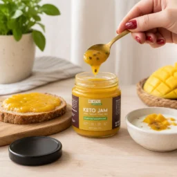 Keto Jam – Mango & Passion Fruit 200g – Lifestyle 4 Keto Jam – Mango & Passion Fruit 200g