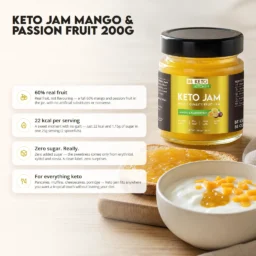 Keto Jam – Mango & Passion Fruit 200g – Benefit Keto Jam – Mango & Passion Fruit 200g