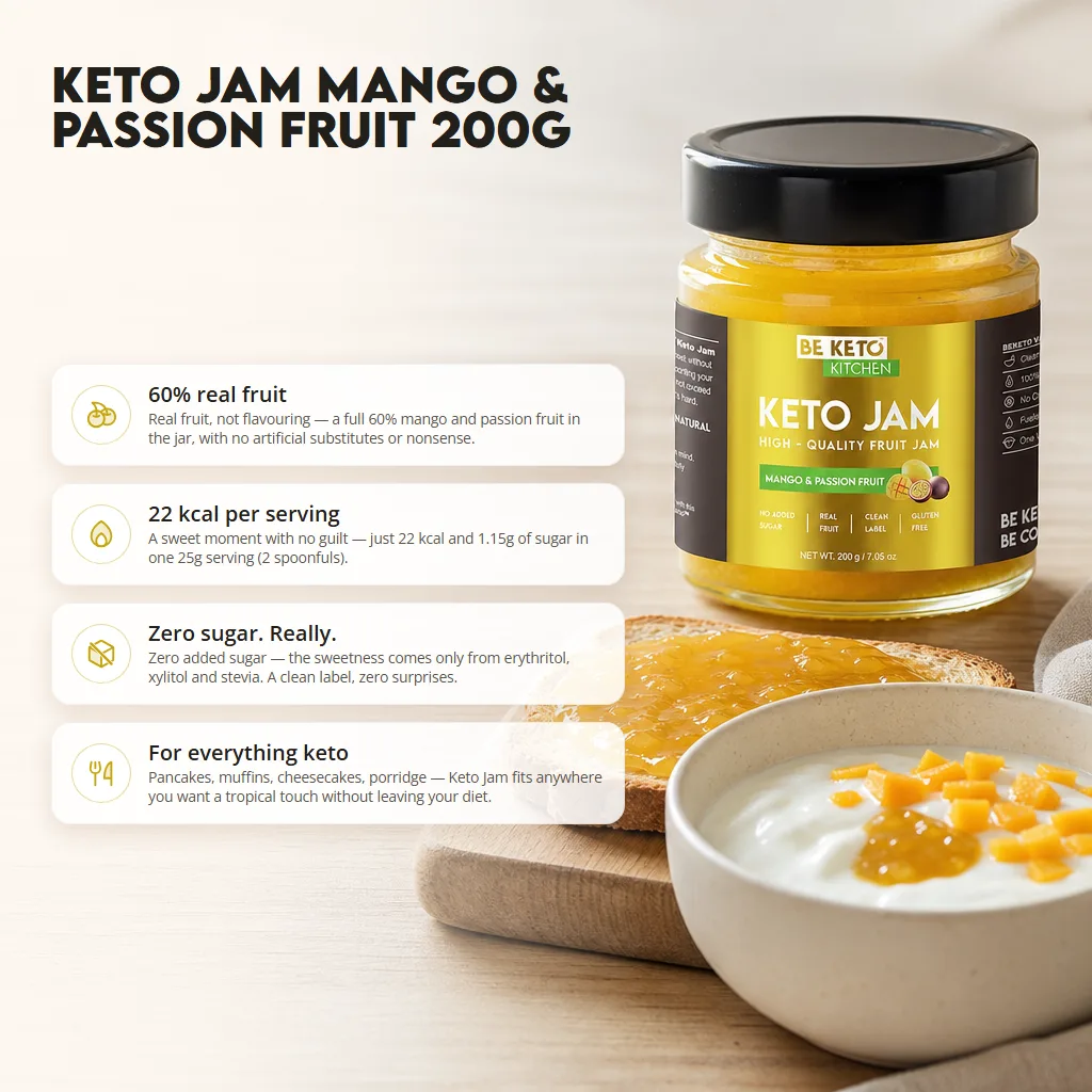 Keto Jam – Mango & Passion Fruit 200g