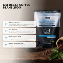 Organic Decaf Coffee – Whole Beans 250g