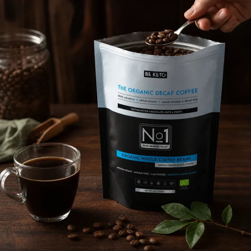 Organic Decaf Coffee – Whole Beans 250g