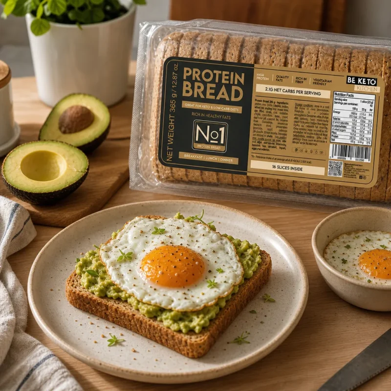 Keto High-Protein Toast Bread 365g – Lifestyle 2 Keto High-Protein Toast Bread 365g