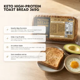 Keto High-Protein Toast Bread 365g – Benefit Keto High-Protein Toast Bread 365g