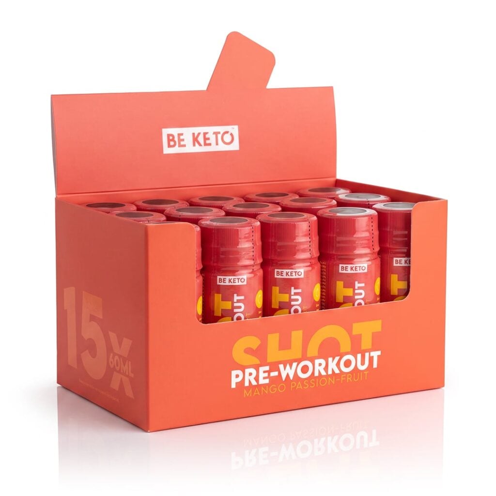 Preworkout Shot – Mango & Passion Fruit – Set of 15 x 60ml